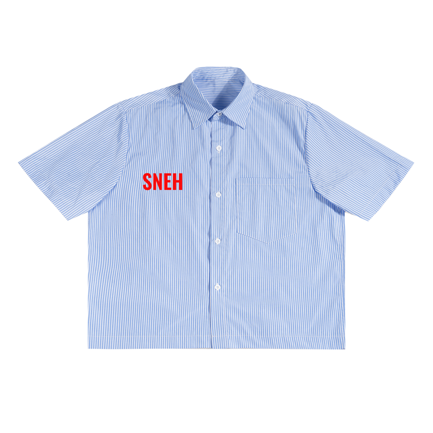 SNEH STUDIO Vertical Stripe Boxy Shirt